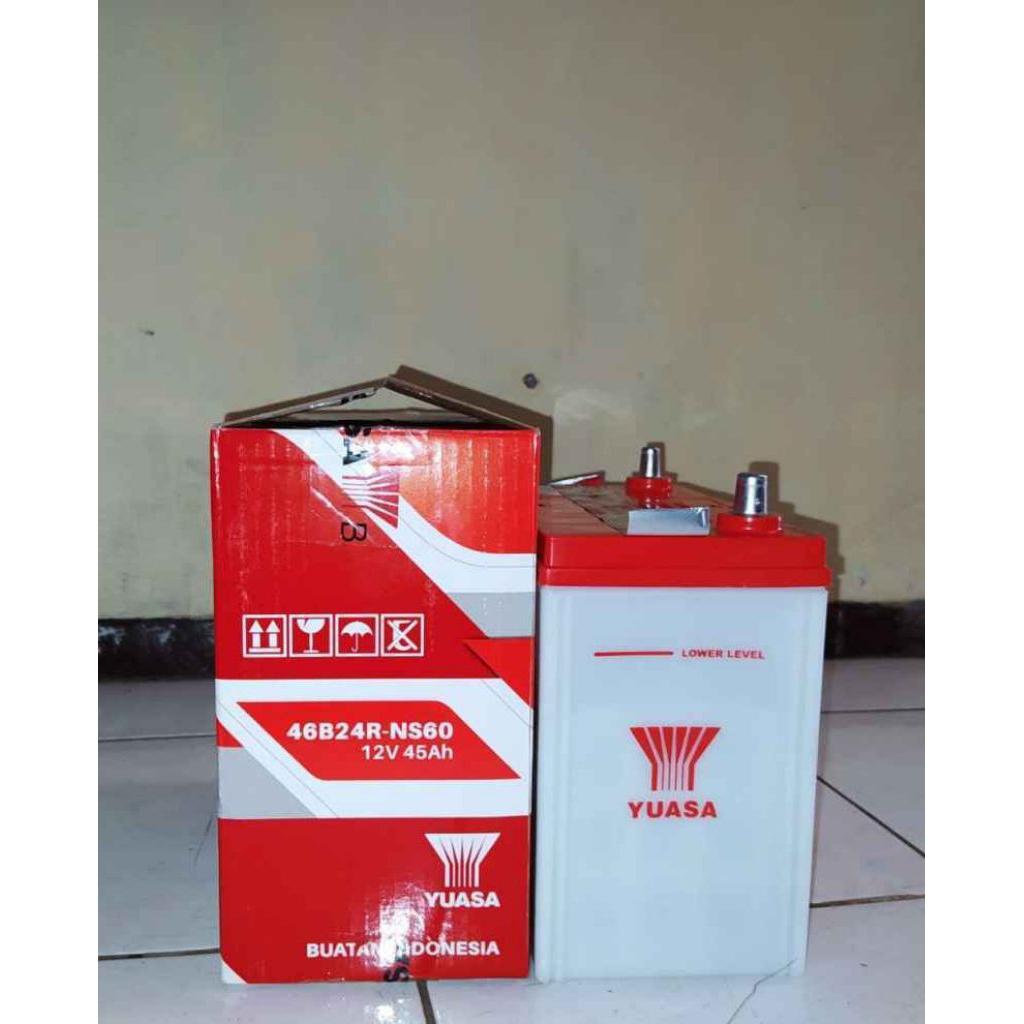 AKI MOBIL YUASA PAFECTA (BASAH) NS60 12V (Volt) / 45Ah (Ampere-Hour)
