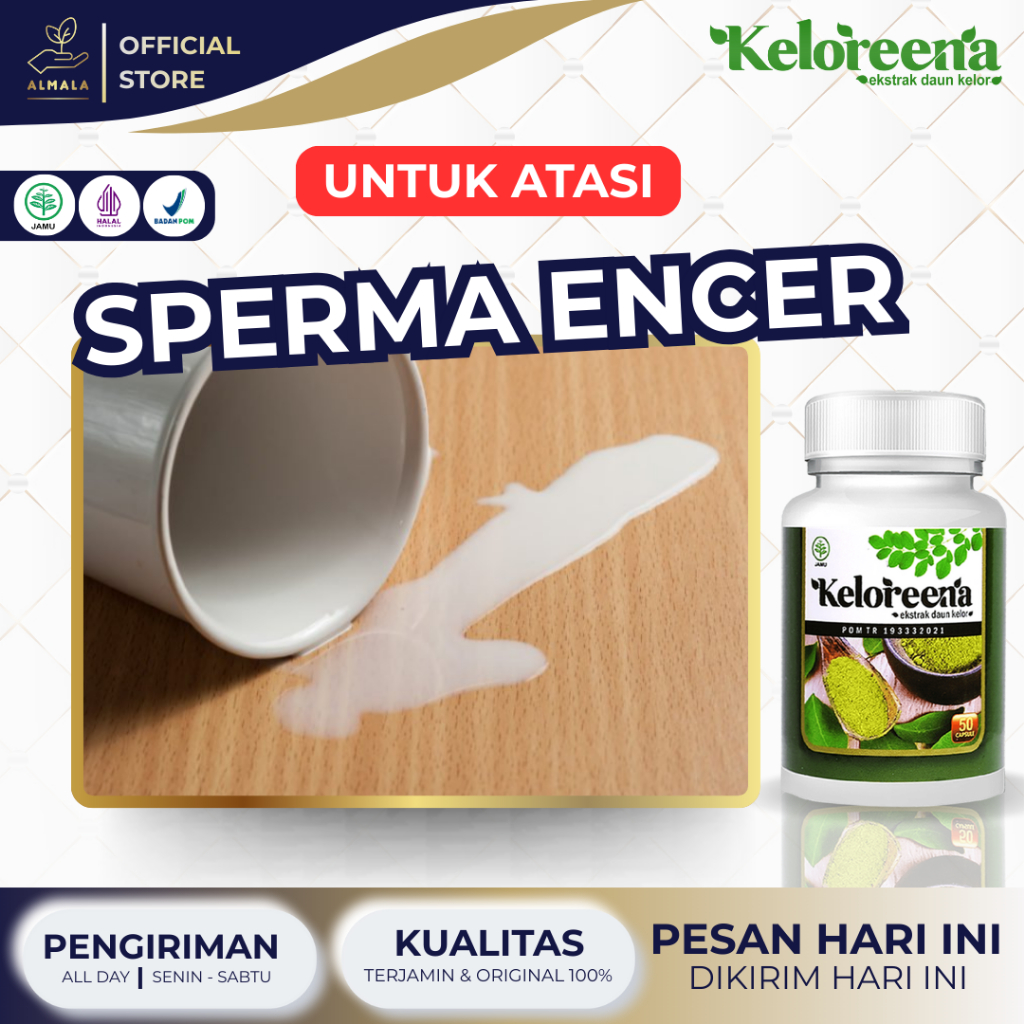 Keloreena Obat Sperma Encer, Pengental Sperma, Mani Encer, Penambah Sperma, Azoospermia, Penyubur Pr