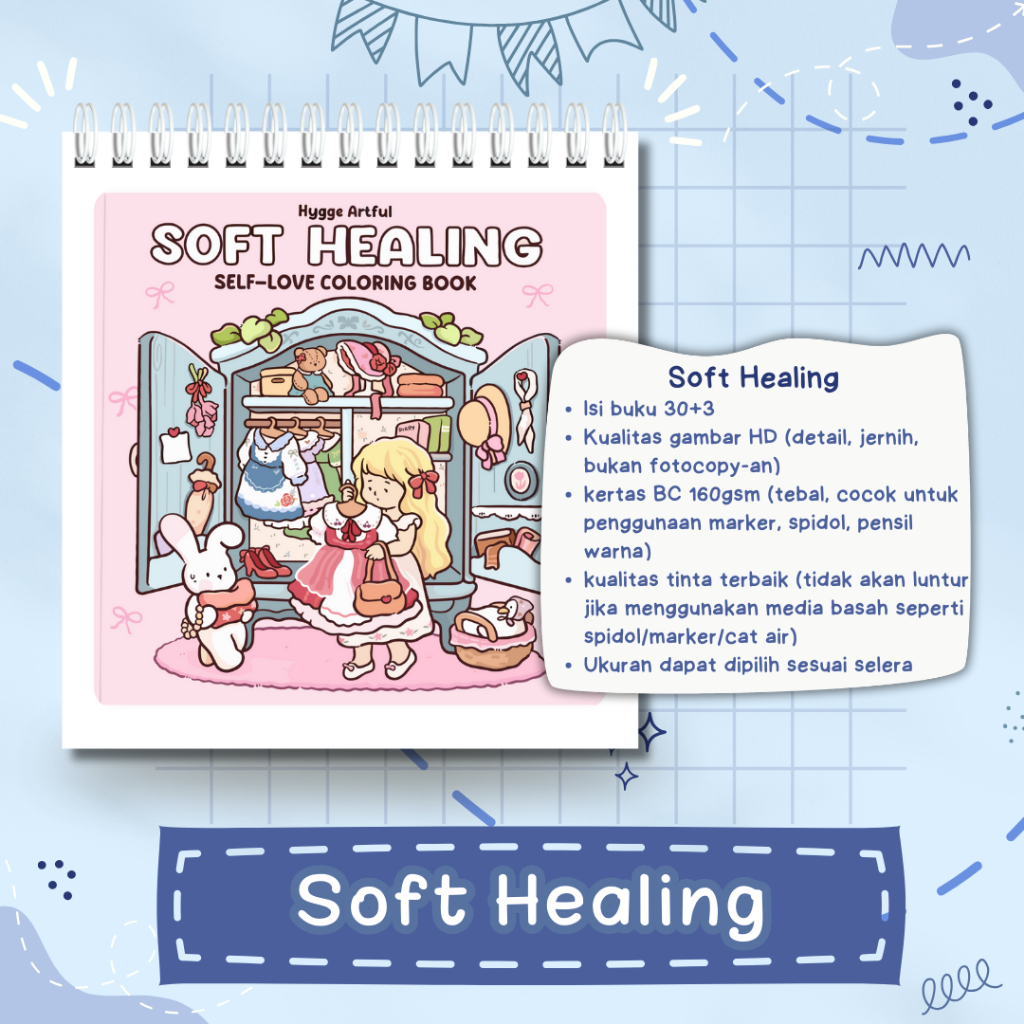 Soft Healing Self-Love Coloring Book