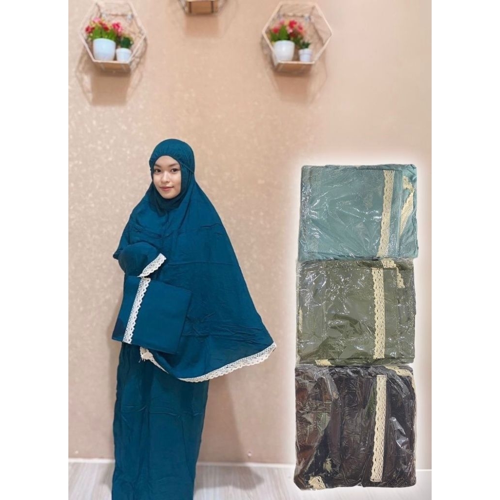 Qori Store - Mukena Motif Rayon TG Anak / Mukena Anak / Mukena Rayon Anak / Mukena Anak Rayon Motif