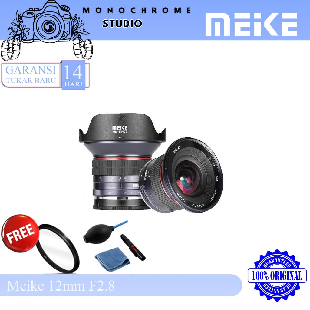 Meike 12mm F2.8 E-Mount Sony APS-C Lens Lensa Ultra Wide Angle Kamera Sony Mirrorless
