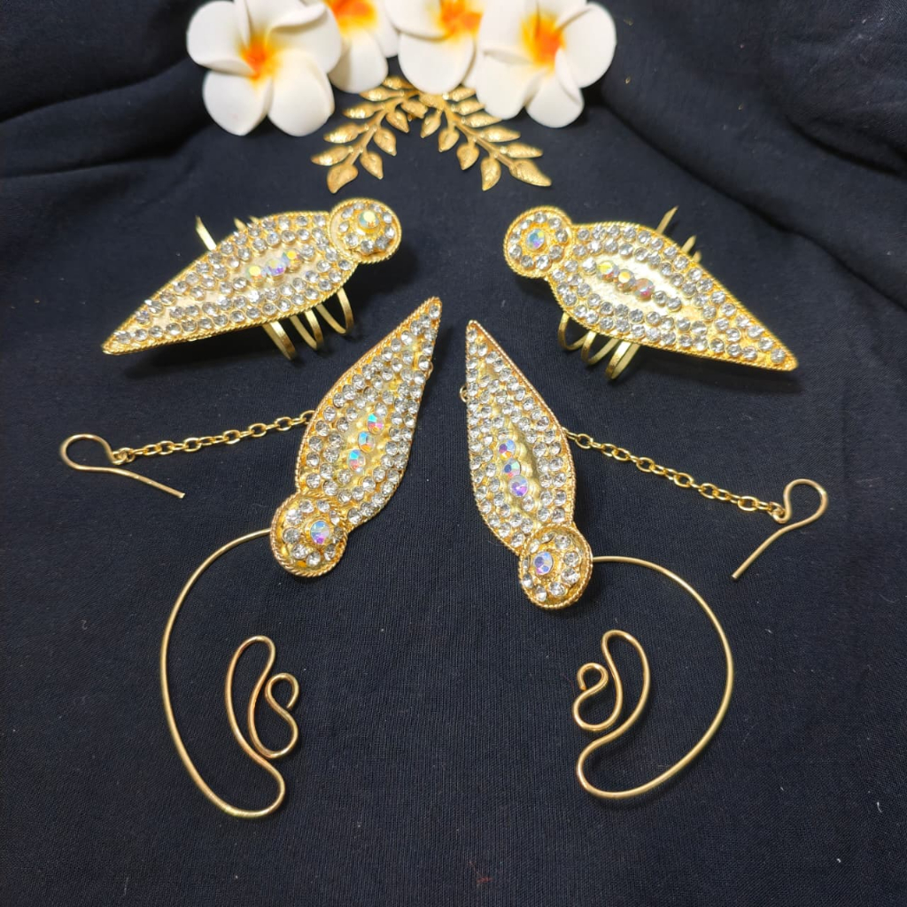 Perhiasan Sumping Telinga Dodotan / Acc Telinga Pengantin Jawa / Acc Tari