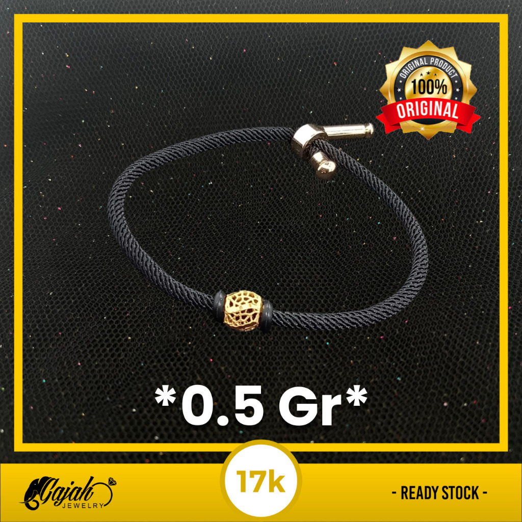 Gelang Tali Emas 17K - Toko Emas Gajah - 0.5 Gram 376