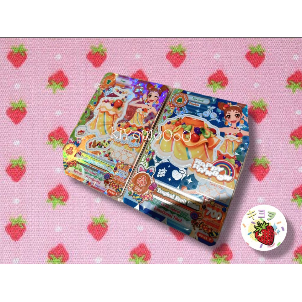 Kartu Aikatsu Premium Card happy Rainbow Tropical Fruit Satuan
