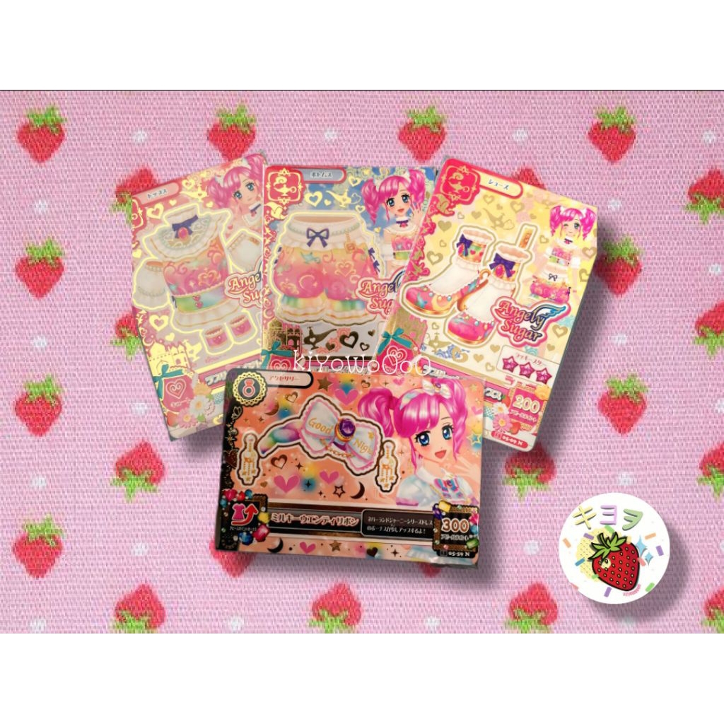 Kartu Aikatsu Set Japan Card Angely Sugar Madoka