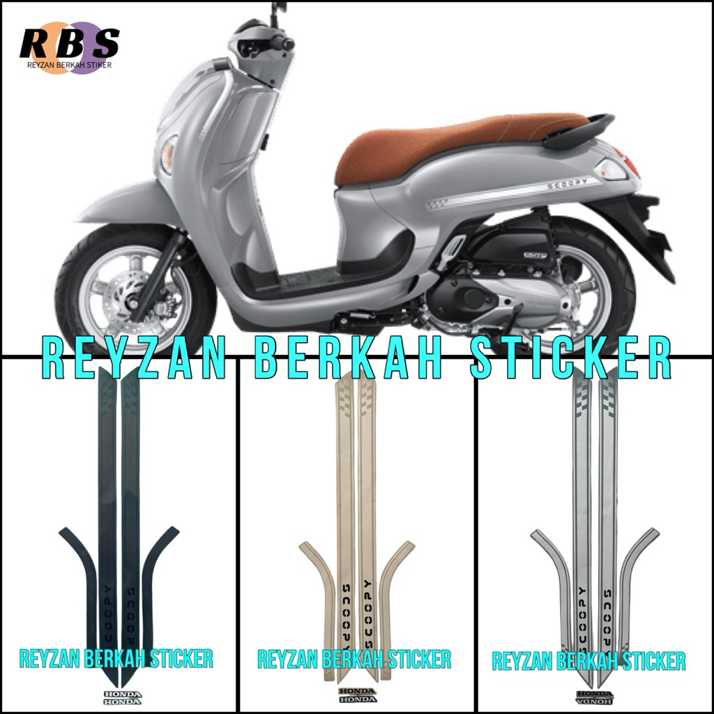 STIKER STRIPING LIS LES BODY MOTOR SCOOPY STYLISH 2025 2026