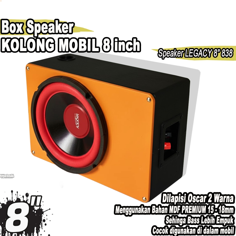 Box Speaker Subwoofer KOLONG  8 INCH