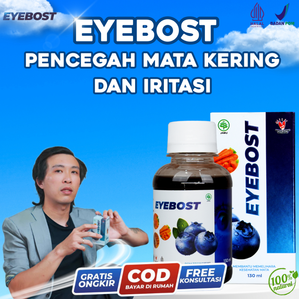 Madu Ampuh Eyebost Pencegah Mata minus katarak kering Iritasi- alami EYEBOOST ASLI