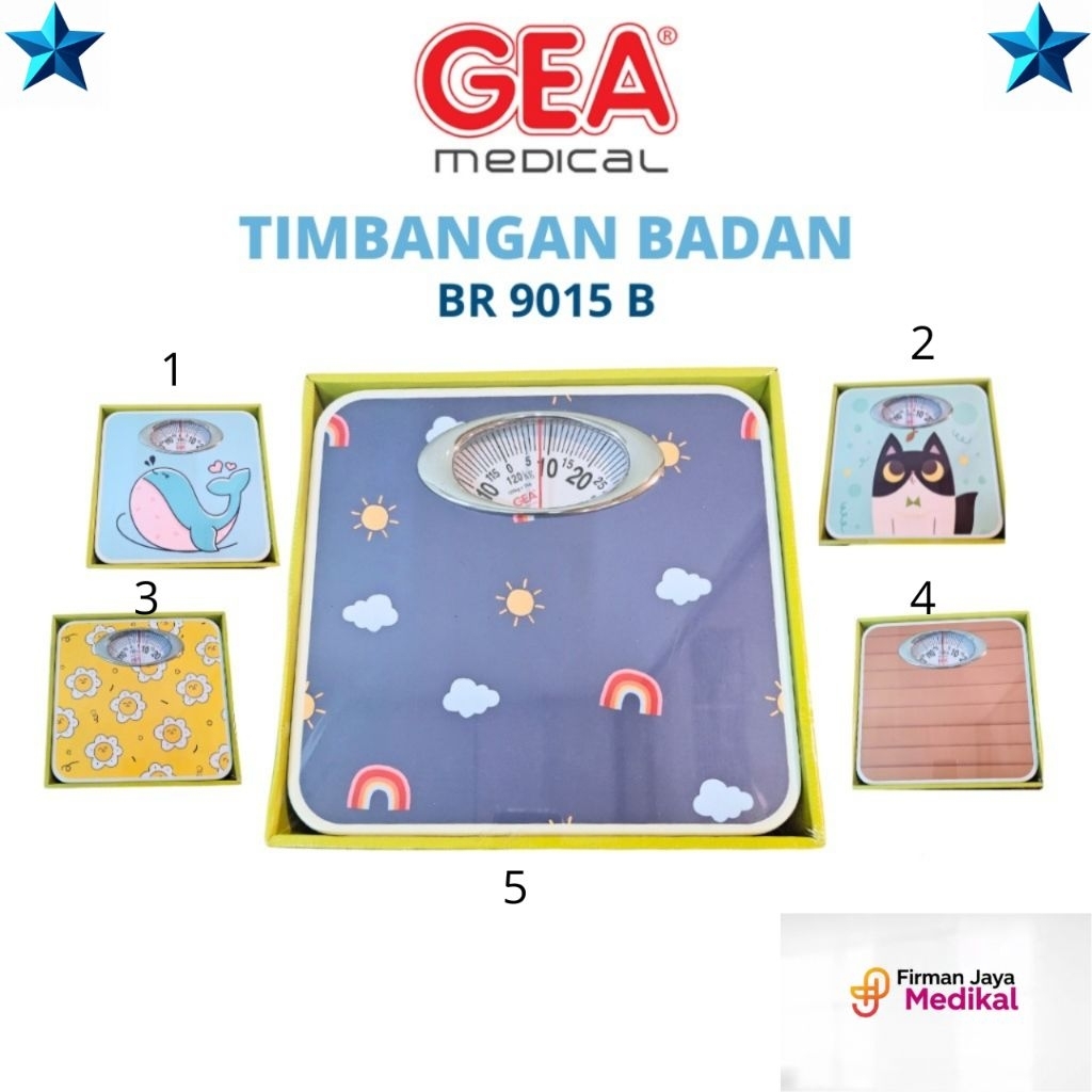 GEA Timbangan Badan Jarum BR-9015 / Timbangan Badan Analog