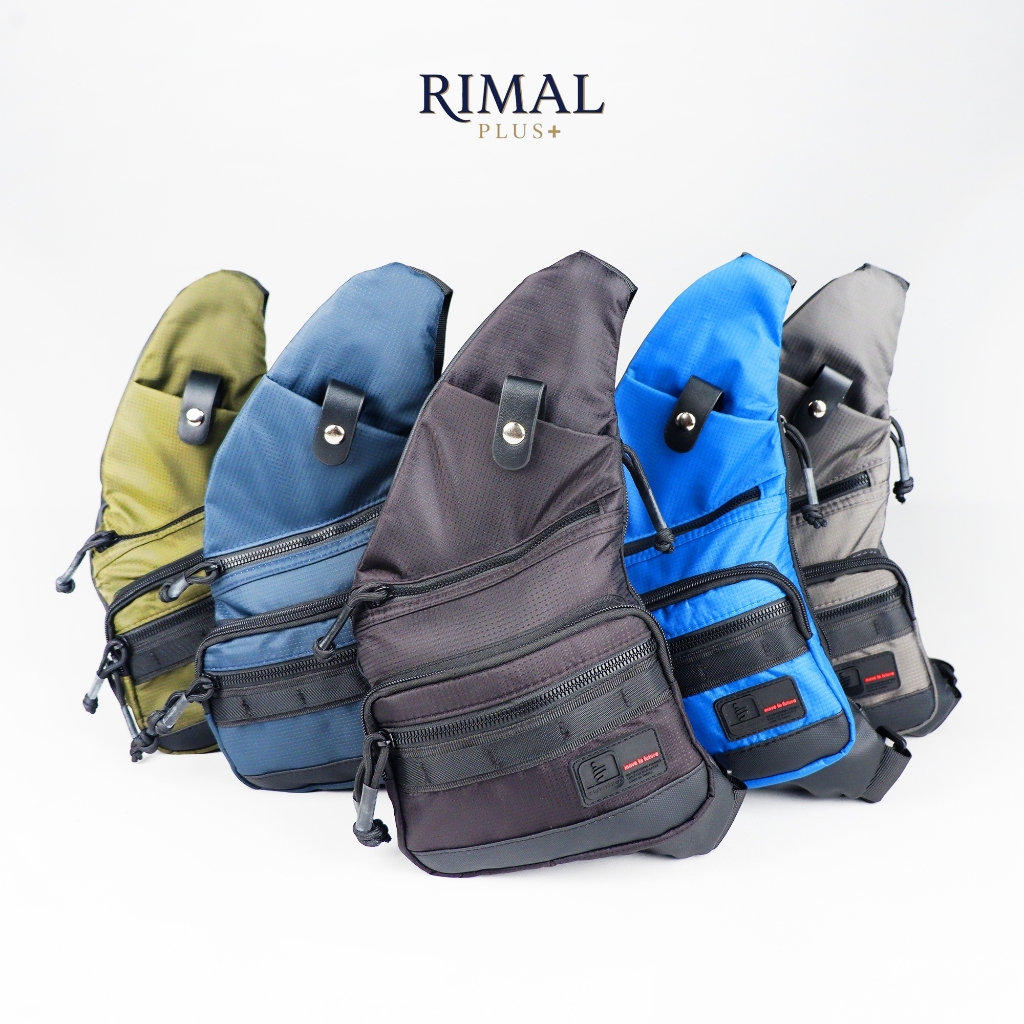 Sling Bag Pria Chest Bag Crossbody Polyester Premium Multifungsi | Tas Selempang Dada Cowok Wanita K