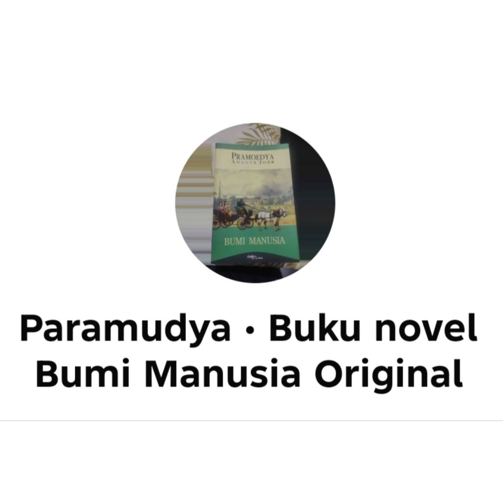 Buku bumi manusia original - buku langka pram preloved