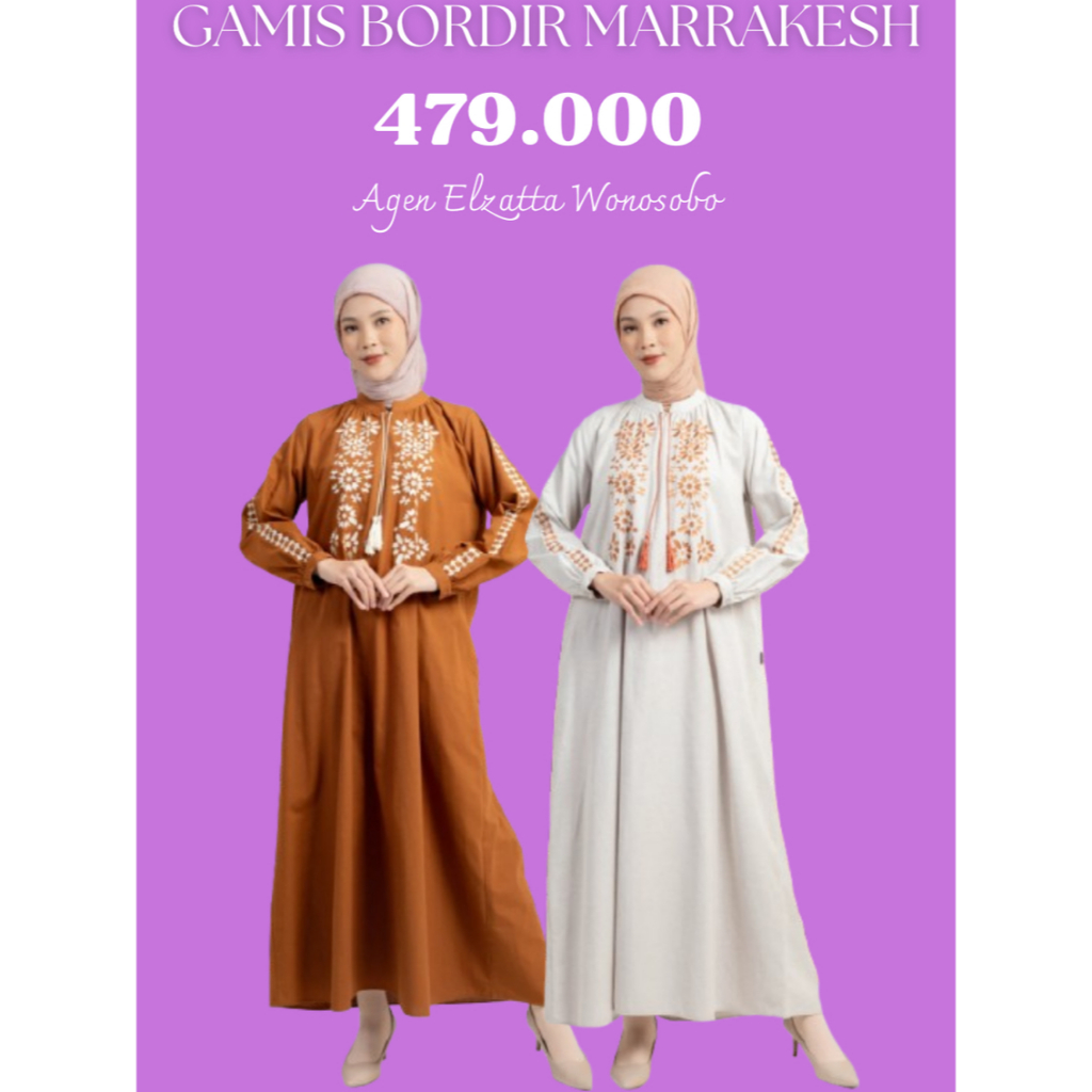 ELZATTA GAMIS BORDIR MARRAKESH KATUN