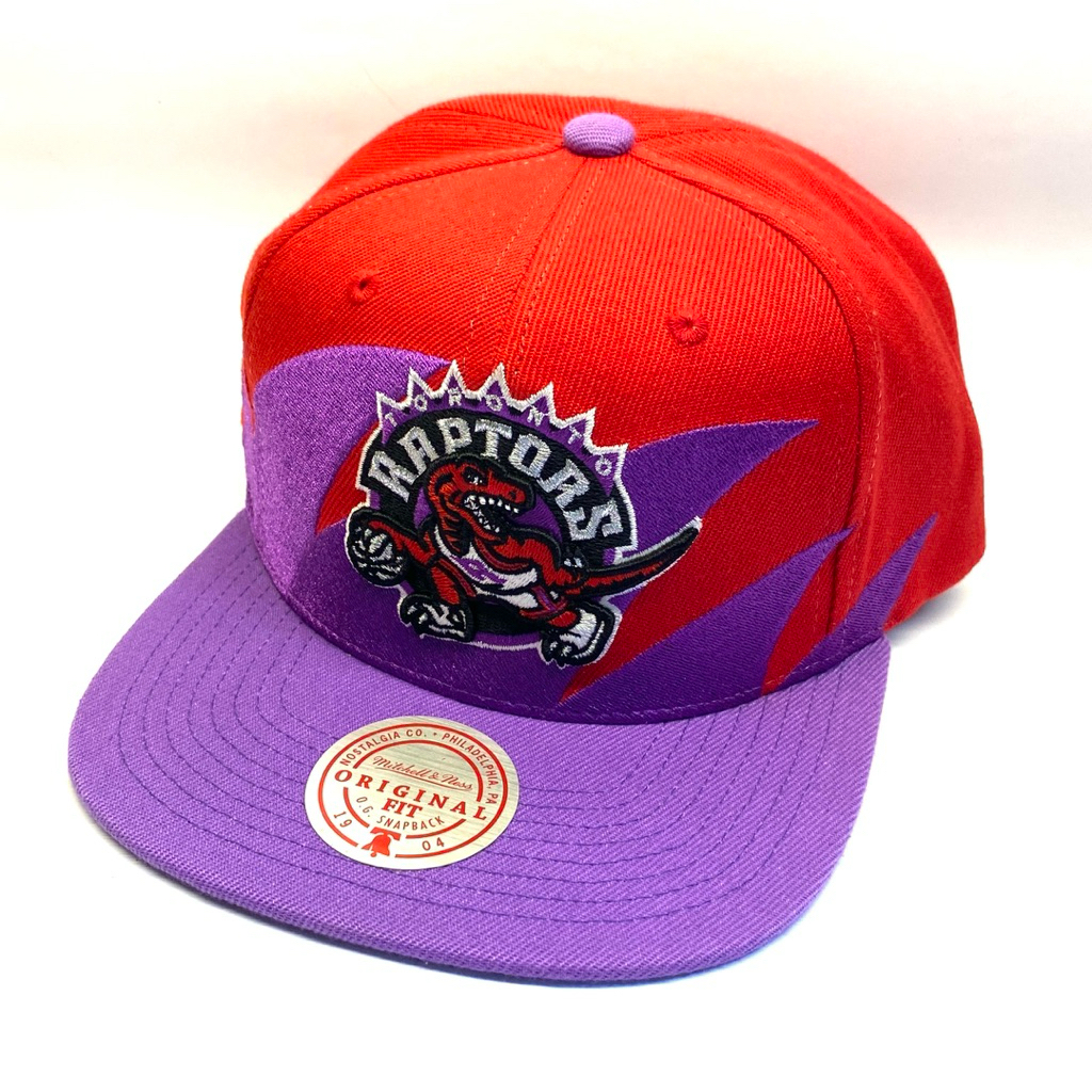 Topi Mitchell and Ness NBA HWC Toronto Raptors Shark Tooth Red Purple