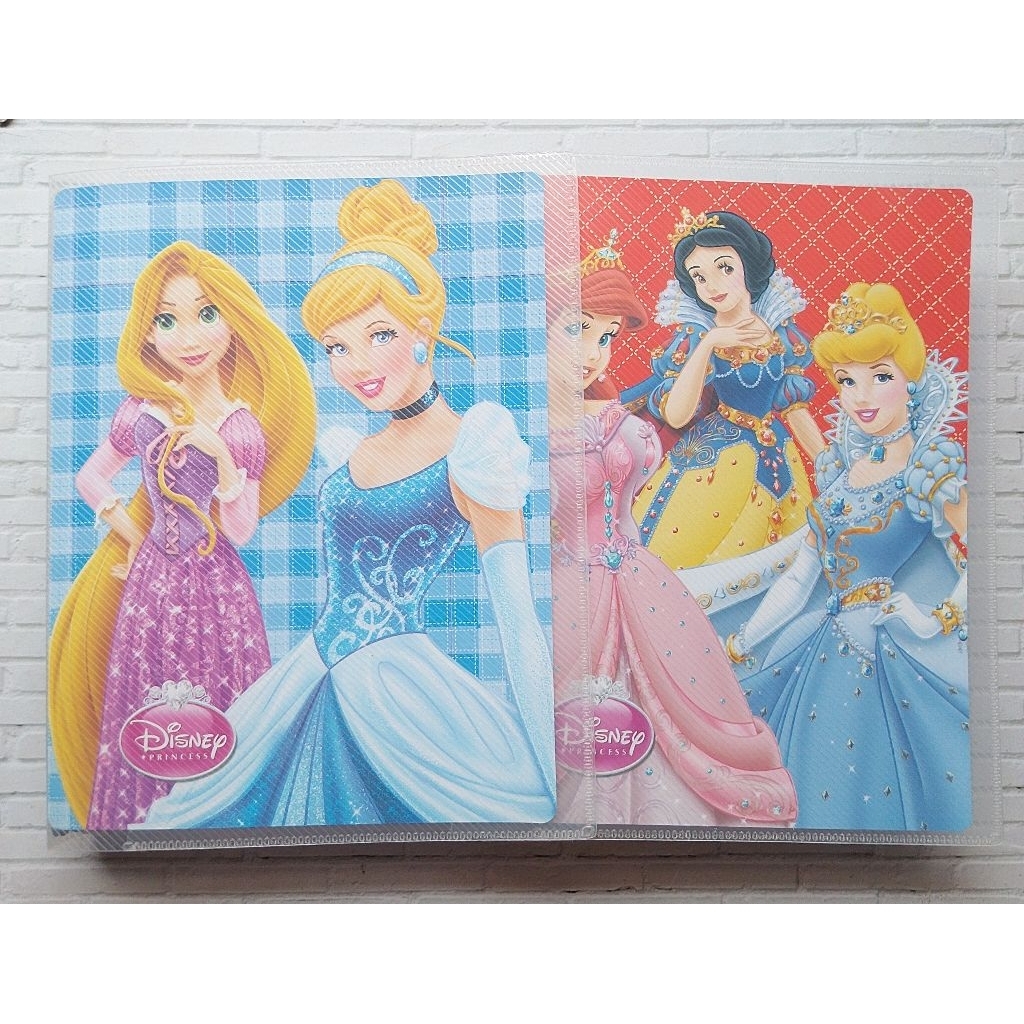 (1PC) BINDER +FREE 10 ISI LEMBAR MOTIF DISNEY PRINCESS 20 LUBANG RING