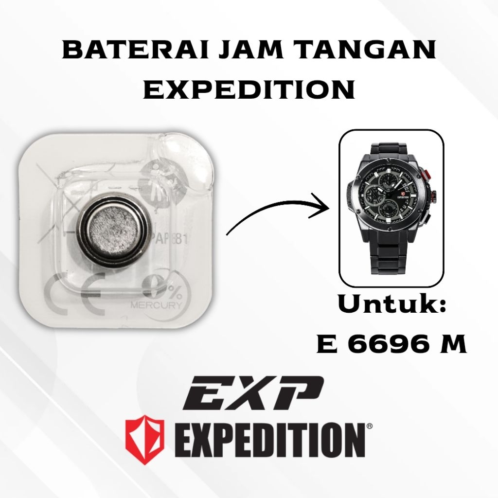 Baterai Jam Tangan Expedition E 6696 M Original