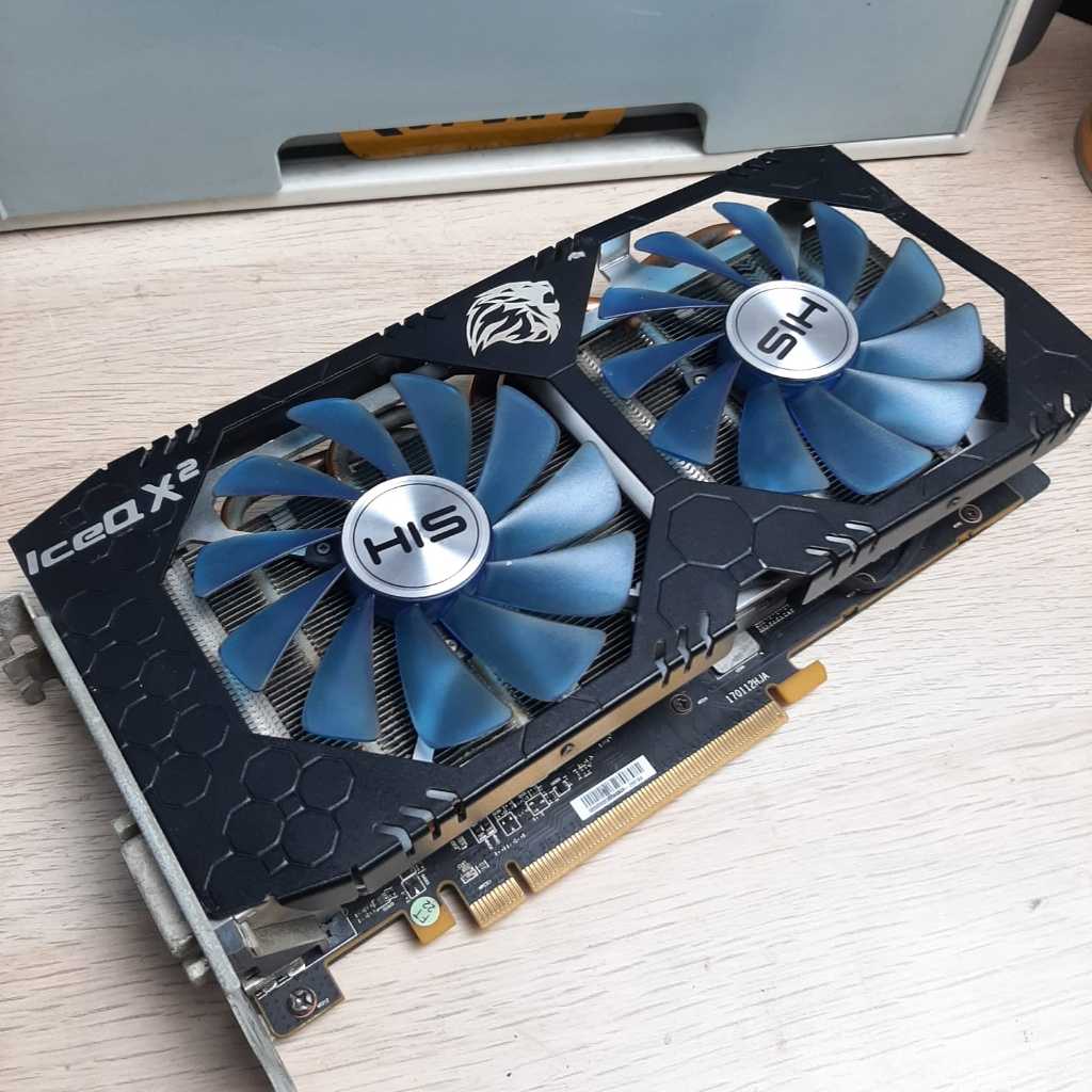 VGA HIS Radeon RX 580 4GB HIS RX 580 IceQ X2 OC 4 GB Bekas Pemakaian Pribadi