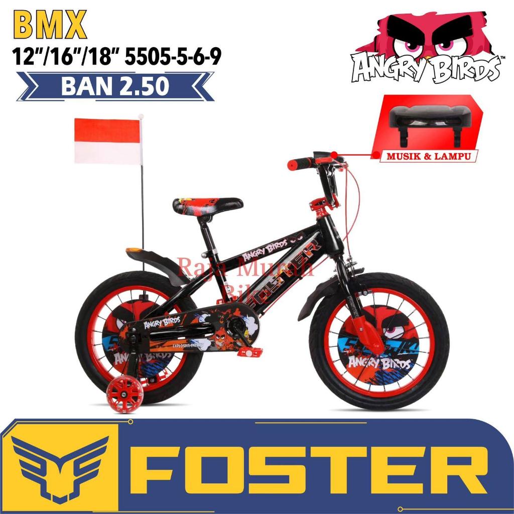 Sepeda Anak Bmx Foster 12,16,18 Inch Musik Lampu Sepeda Anak Laki Laki BMX Foster