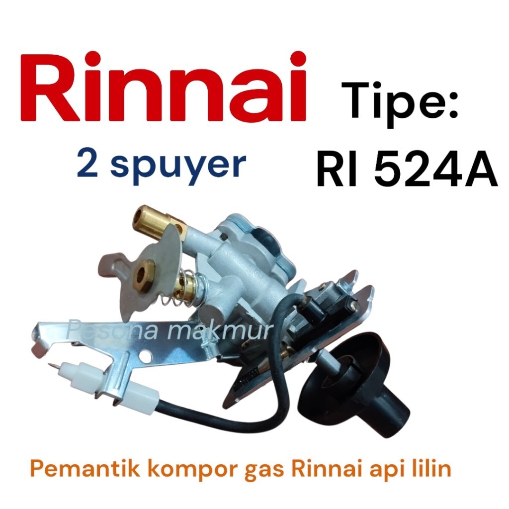 pemantik kompor gas Rinnai RI-524A Double spuyer api lilin