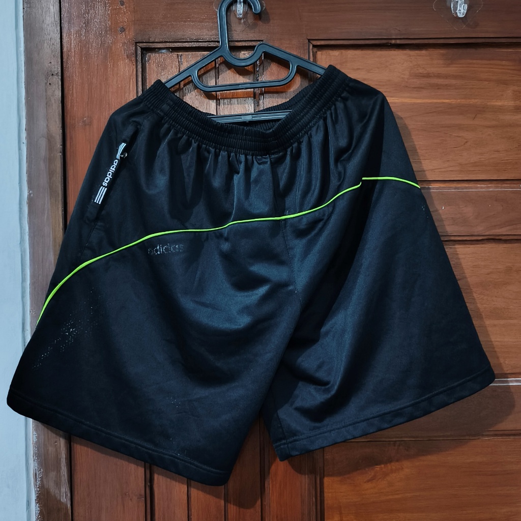 [PRELOVED] Celana Kolor Pendek Pria Dewasa Jumbo Size (5XL–6XL) – Kantong Resleting Lis Hijau 6XL 1 