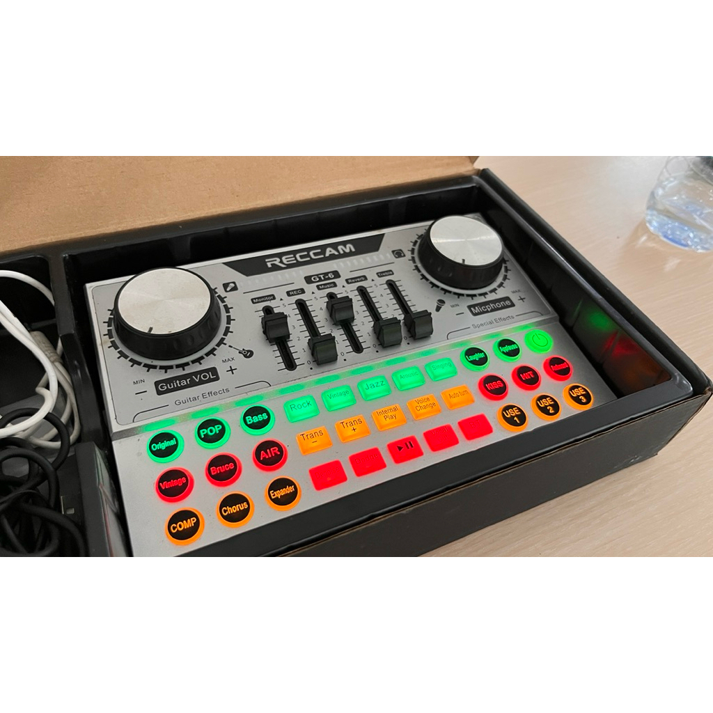 Soundcard RECCAM GT6 karaoke live soundcard Soundcard Original