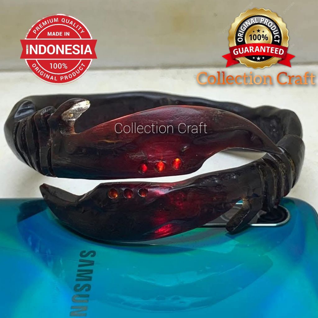 GELANG AKAR BAHAR MERAH ASLI UKIR KUJANG KEMBAR ORIGINAL 100%