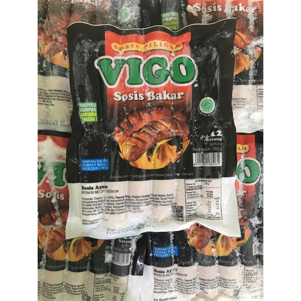 VIGO SOSIS BAKAR AYAM MINI 500gr