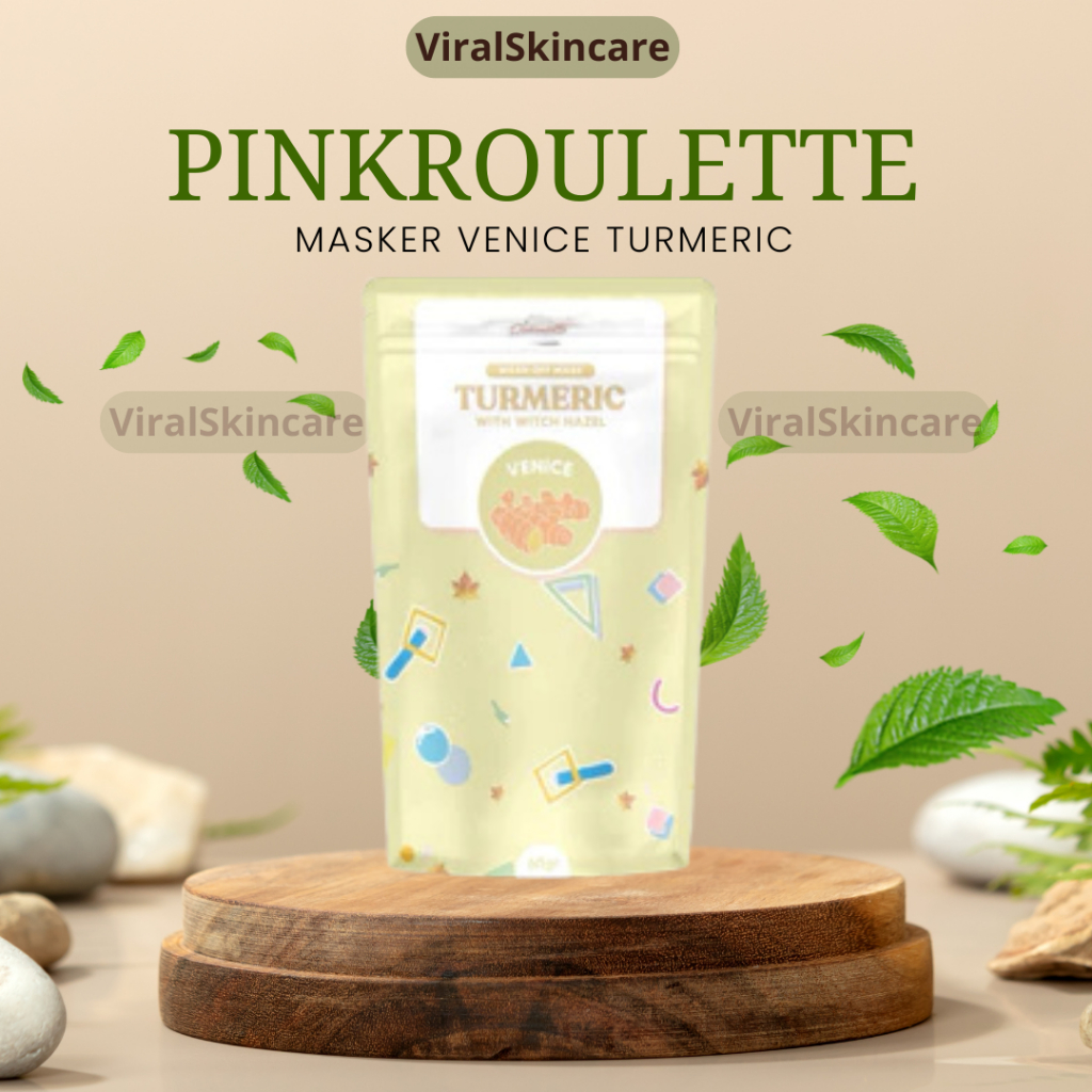 Pinkroulette Venice Turmeric 60gr Masker Organic Facemask