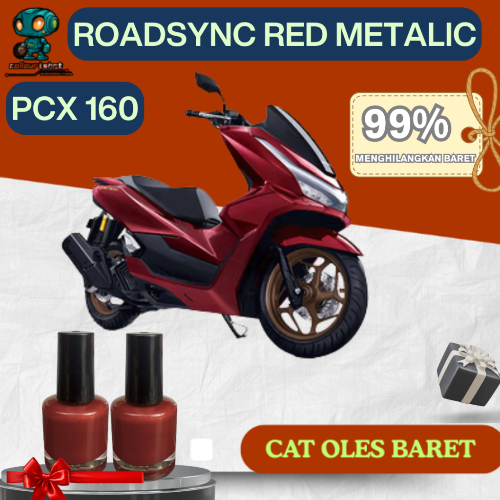 CAT OLES PCX 160 BURGUNDY RED NEW PENGHILANG BARET