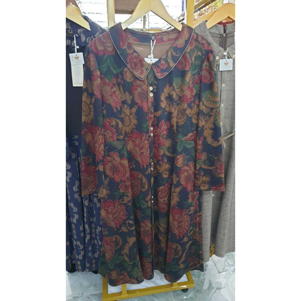 Tunik Floral Premium Wanita | Motif Bunga Elegan