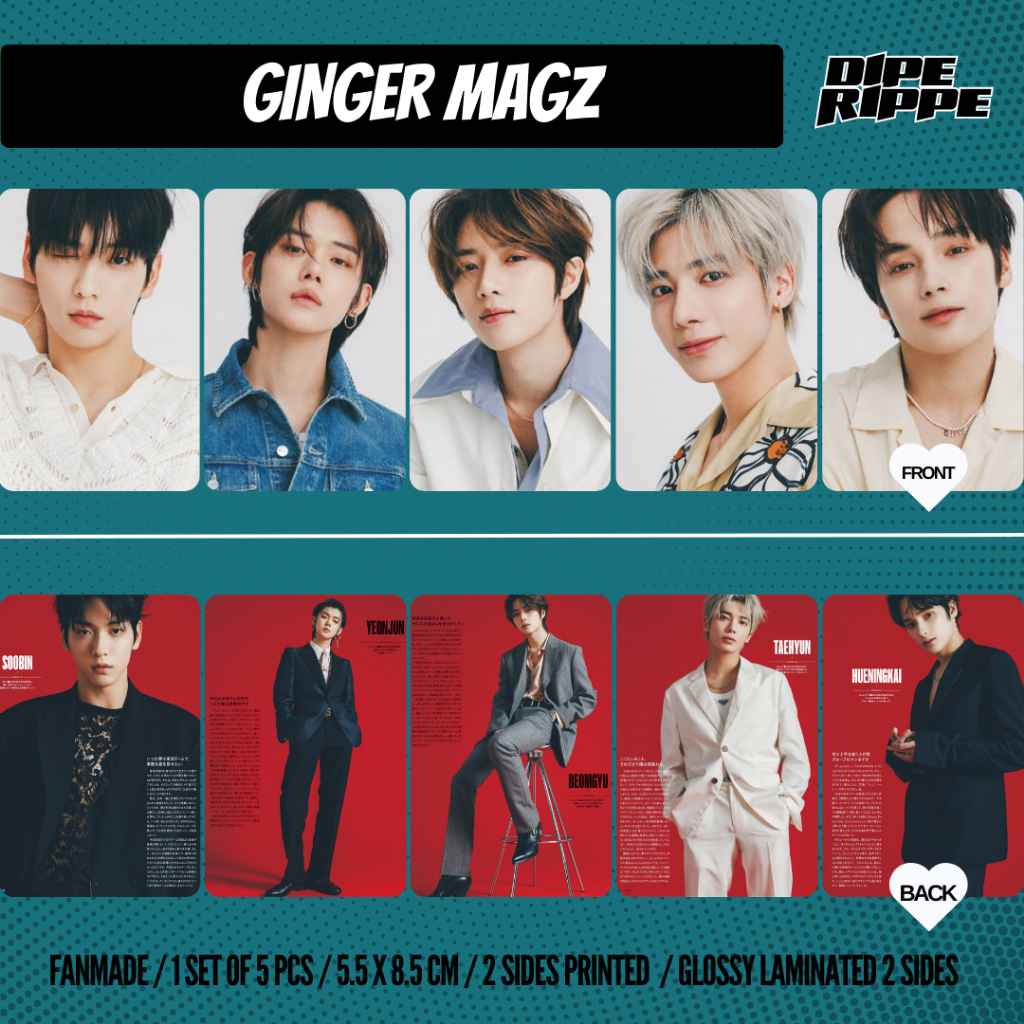 TXT - [1SET ISI 5 PCS] GINGER MAGAZINE TOMORROW X TOGETHER