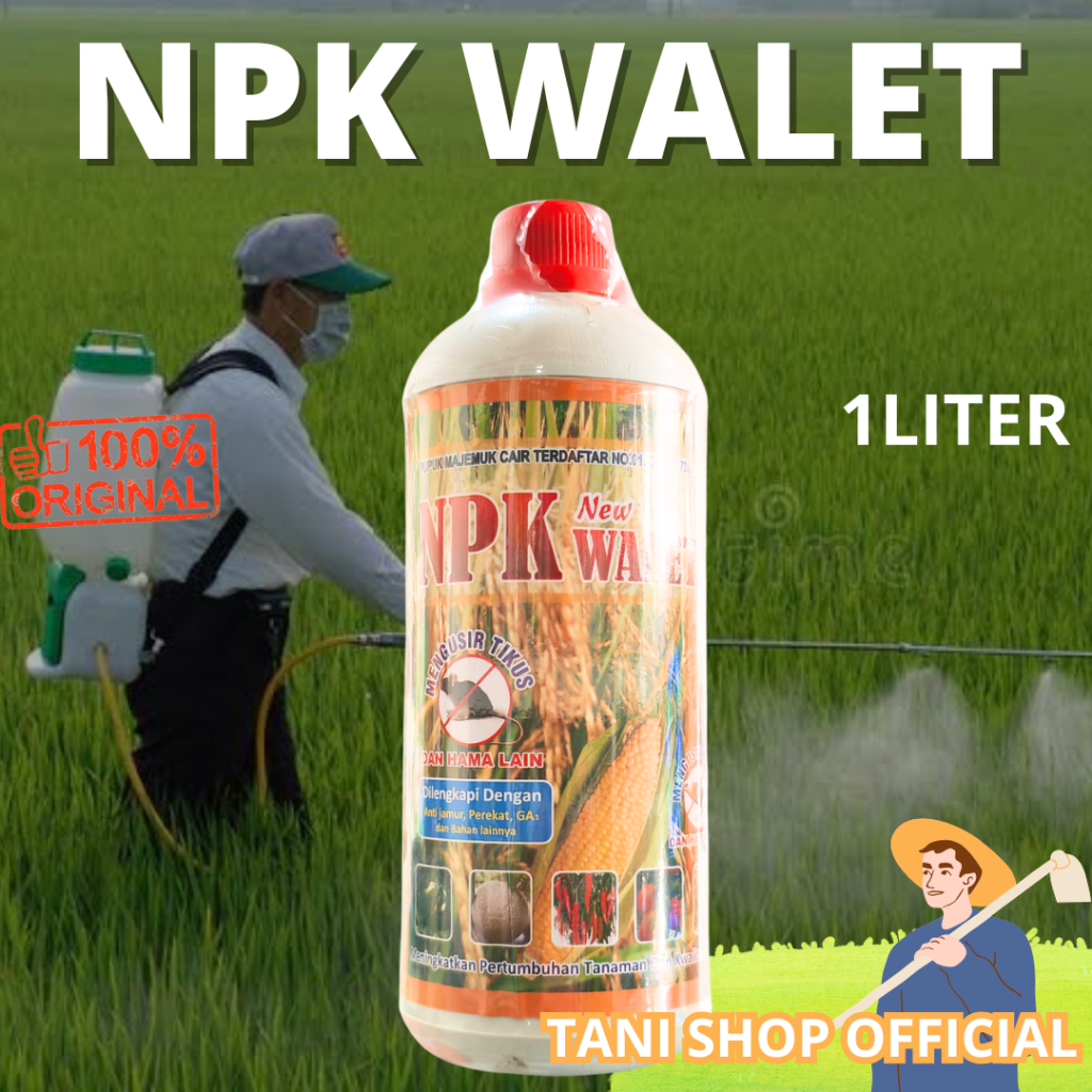 NPK WALET 1 LITER PUPUK CAIR LENGKAP PENYUBUR DAUN BUNGA DAN BUAH SERTA ZPT