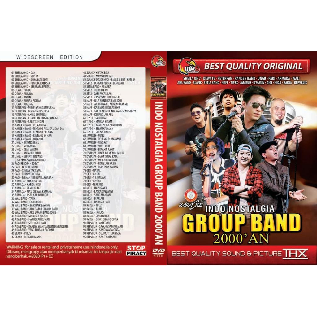 KASET VCD DVD MP5 POP BAND 2000AN/ DAFABISNIS