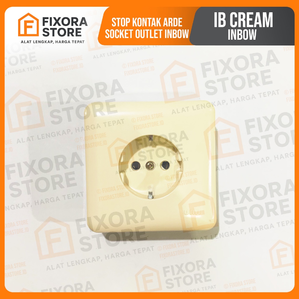 Stop Kontak OMI Arde IB Tanam STOP KONTAK ARDE SOCKET OUTLET INBOW IB CREAM INBOW Model New Gee (Cre
