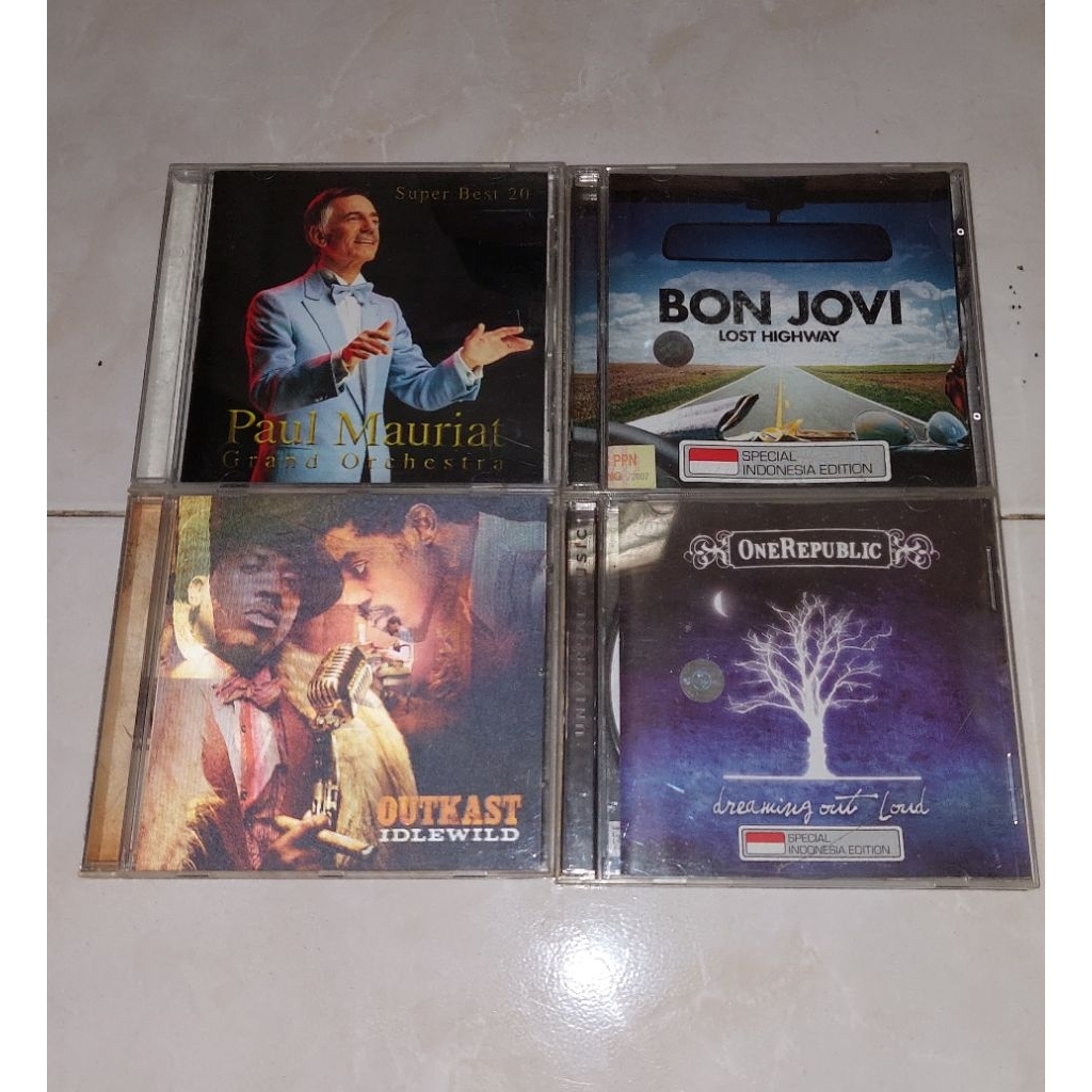 cd PAUL MAURIAT-Super Best 20 / BON JOVI-Lost Highway (3) / OUTKAST-Idlewild / ONE REPUBLIC-Dreaming
