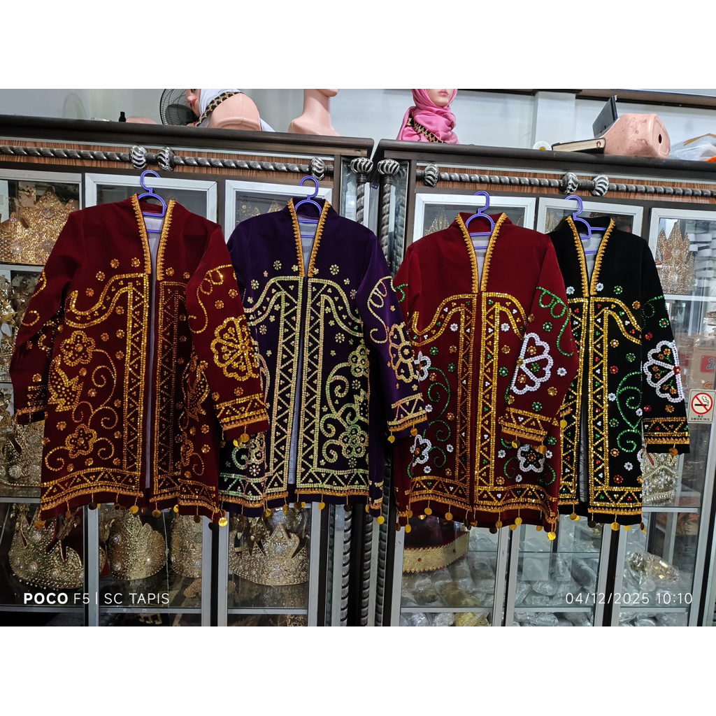 kaway baju rajo ratu kabayan pengantin lampung sulam payet full
