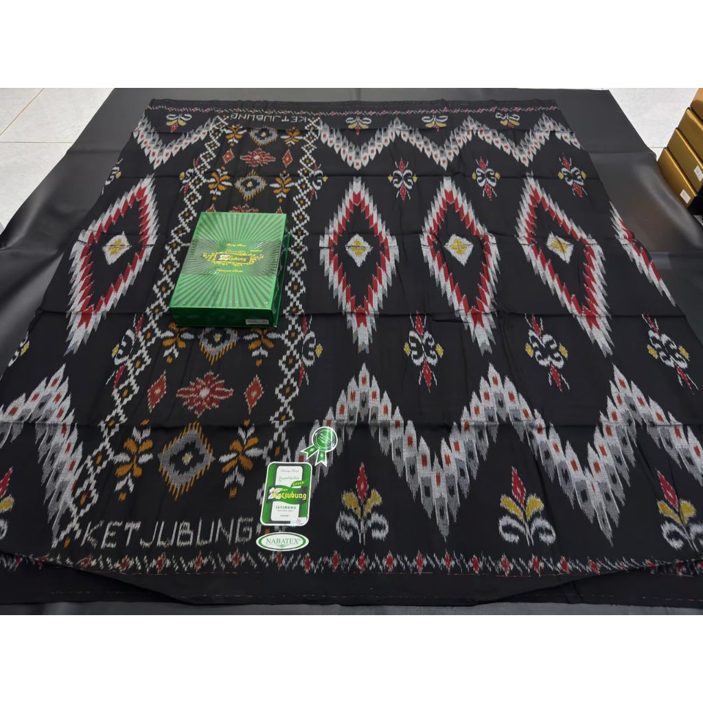 SARUNG KETJUBUNG GOYOR GREEN/SILVER