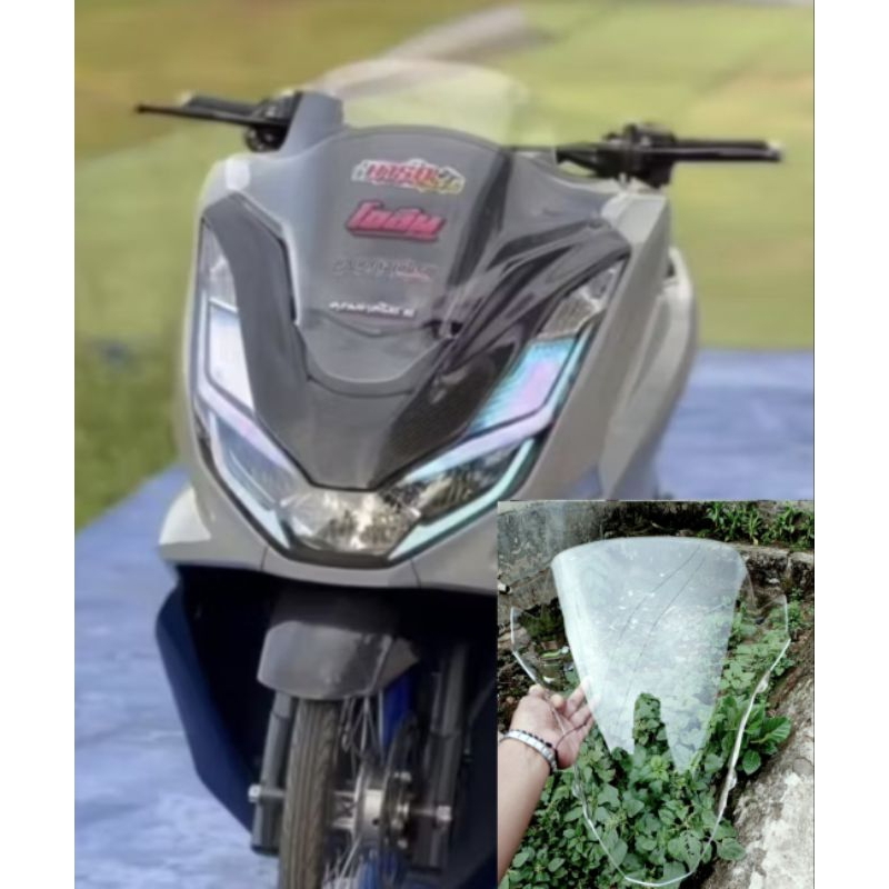 VISOR CEPER/STANDAR PCX 160 2021-2024 FULL BENING ANJAY