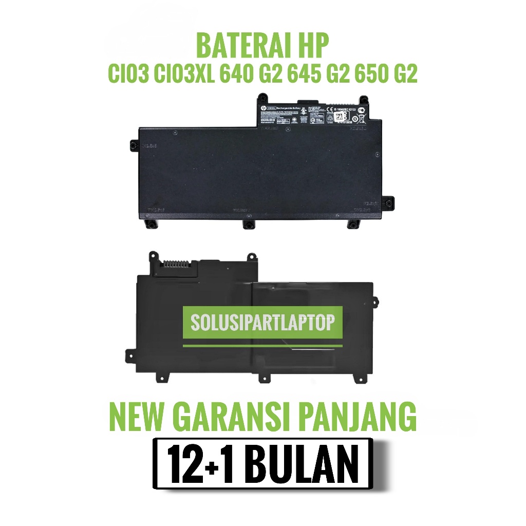 ORIGINAL BATERAI HP CI03 CI03XL 820-G3 HSTNN-PB6K