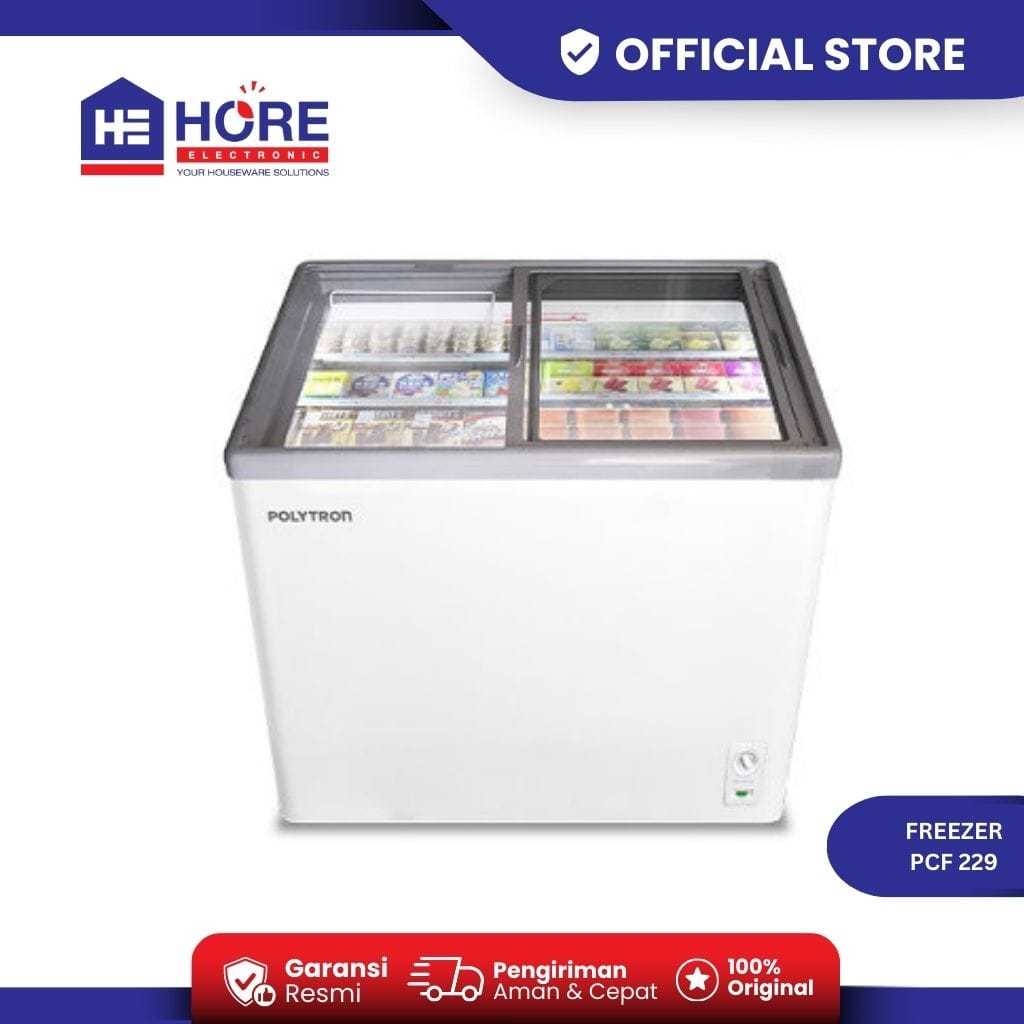 POLYTRON FREEZER BOX CHEST FREEZER PCF 229 KAPASITAS 200 LITER