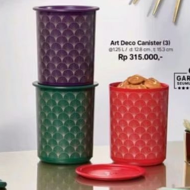 TUPPERWARE Art Deco Canister