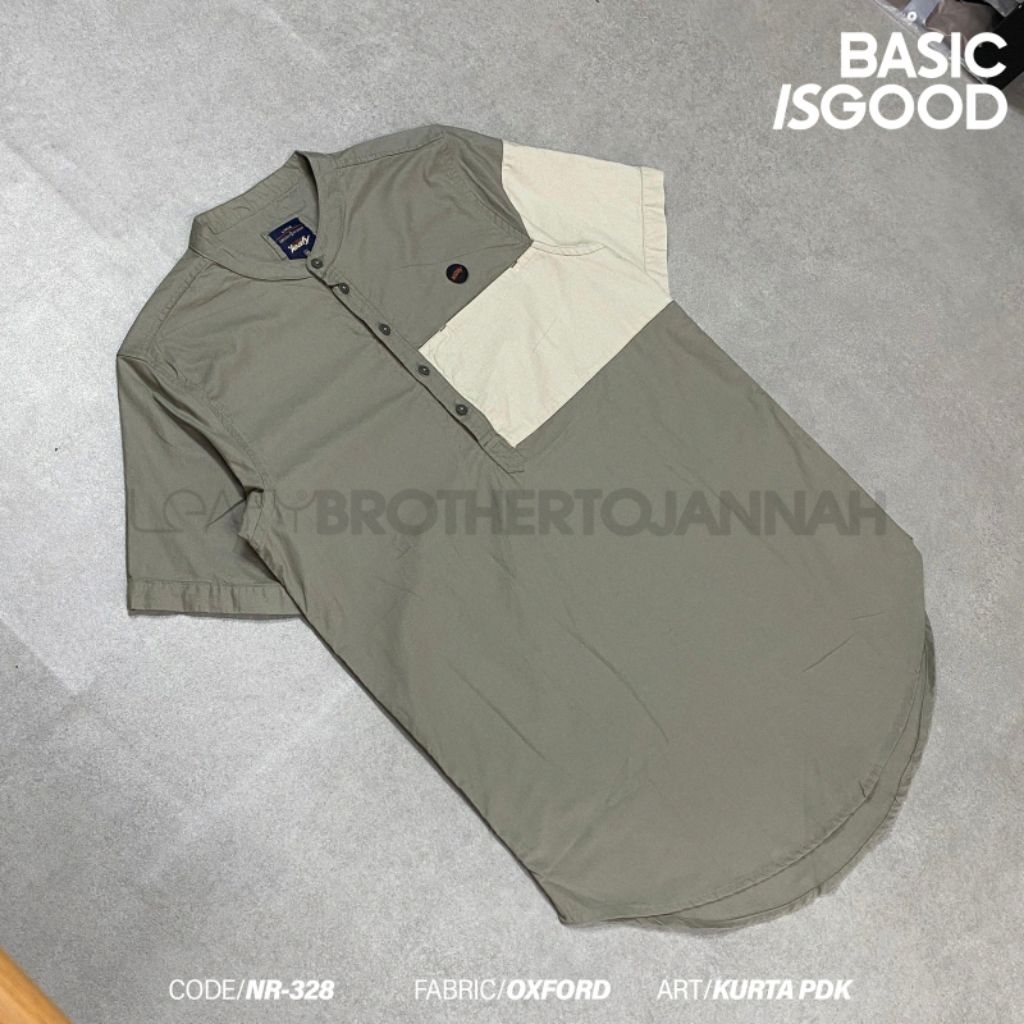 Kurta Pria LEAFY ORIGINAL Lengan Pendek