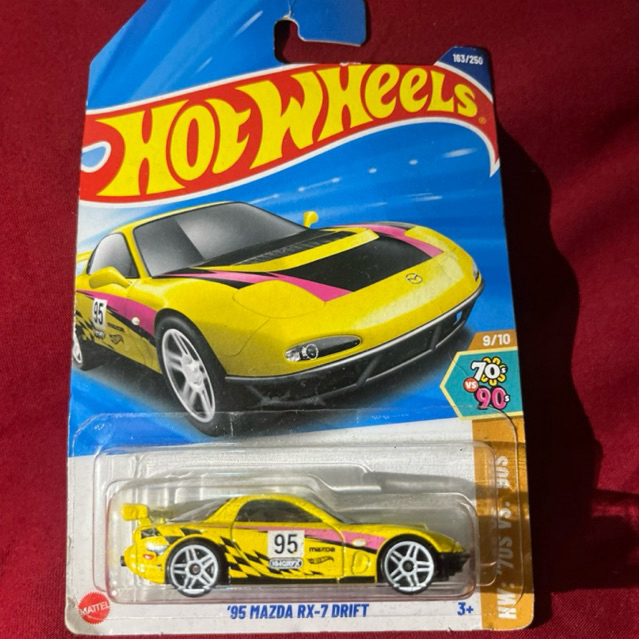 HOTWHEELS ‘95 MAZDA RX-7 DRIFT KUNING