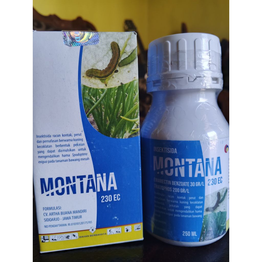 insektisida montana emamectin 30 + triazophoz 200