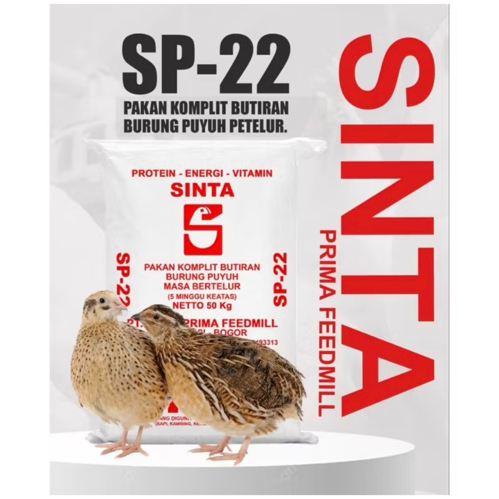SP22 Sinta Pakan Puyuh Petelur 50 KG
