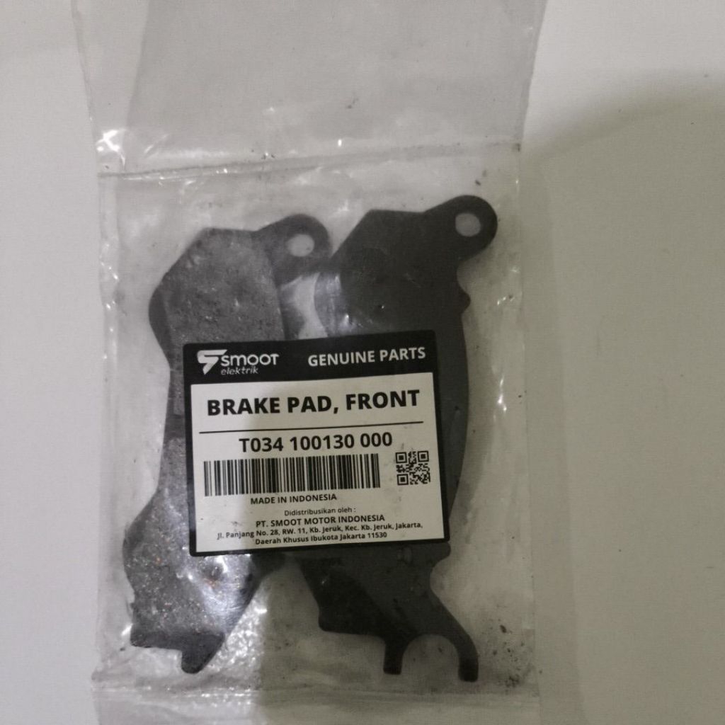 Kampas Rem Depan Smoot Tempur Facelift/Smoot Zuzu Genuin Part