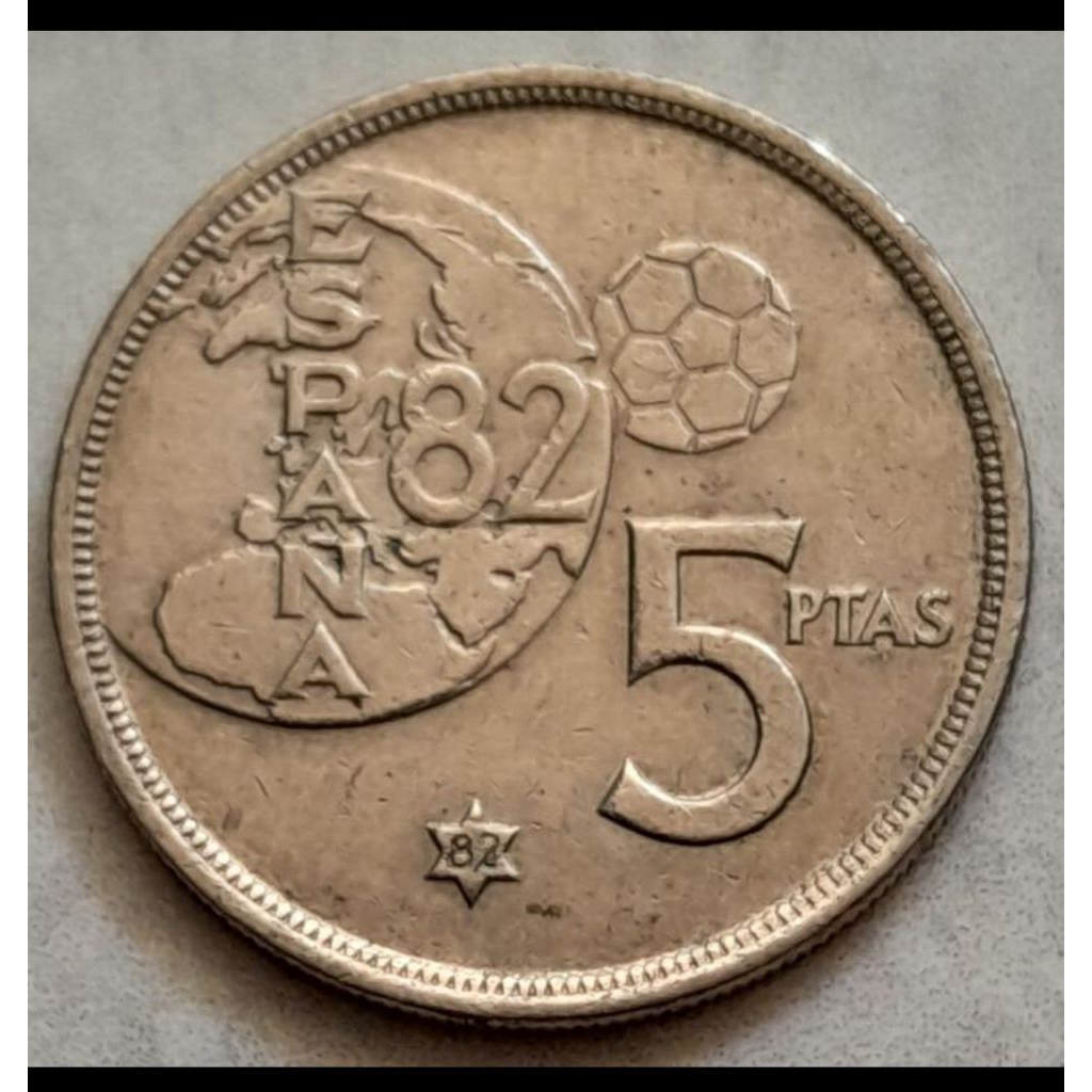 MC-9 Koin 5 Pesetas 1990 Spain Spanyol Koleksi Uang Logam Coin Kuno Jadul Antik Langka Asing Luar Ne