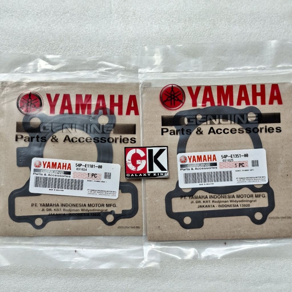 GASKET PAKING HEAD BLOK SEHER BORING MESIN MIO J , MIO GT , SOUL GT 115 , XRIDE 115 ORIGINAL