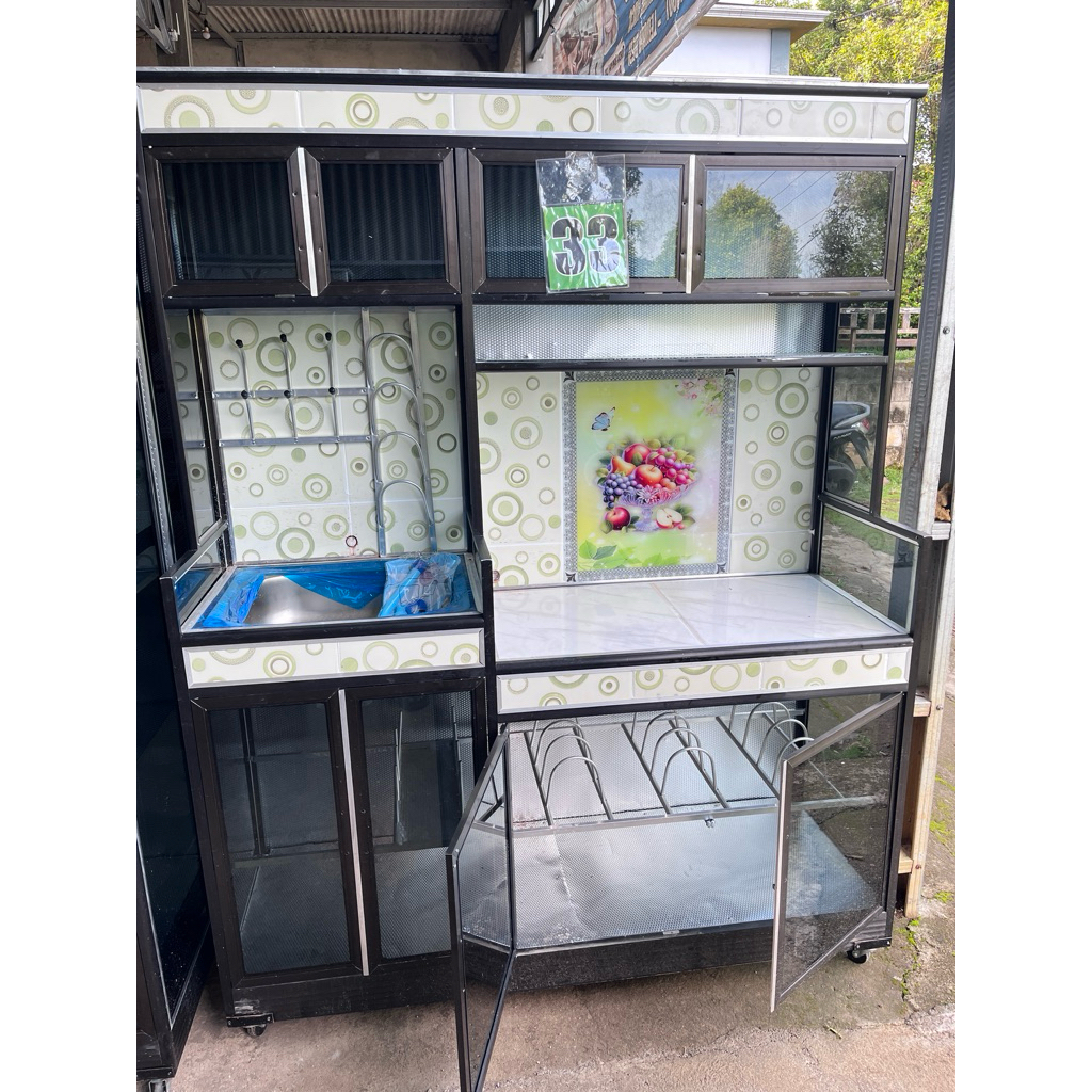 RAK PIRING WASTAFEL DAN MEJA KOMPOR