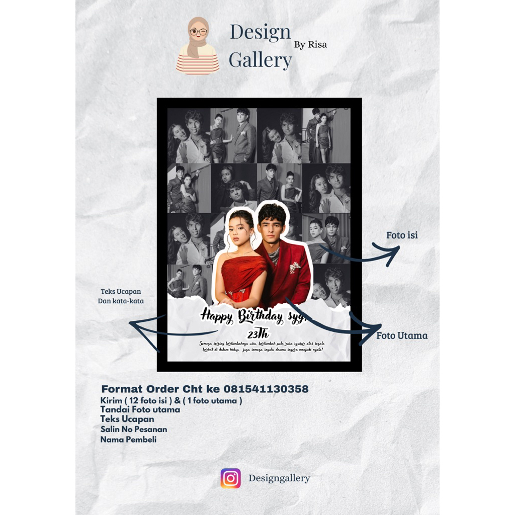 Kado frame Gift Unik  untuk cewe dan cowo