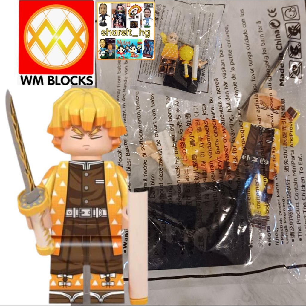WM Blocks Demon Slayer, Zenitsu